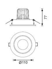 LS440 Hareketli LED Spot (3000K)