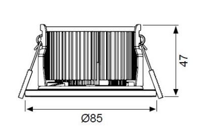 LS453 LED Banyo Spot (3000K)