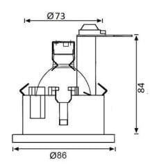JH680 Camlı Banyo Spot