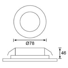 LW445 S Yuvarlak Led Spot
