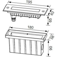 LG925 LED Gömme Bahçe Armatürü (3000K)