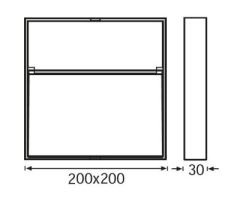 LW453 LED Bahçe Aplik (3000K)