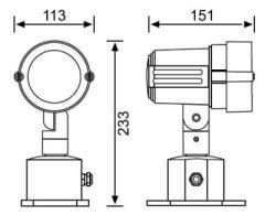 LG981 LED Bahçe Spot (3000K)
