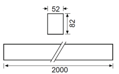 Lineer Led Armatür 60W 4000K