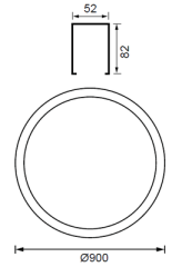 Lineer Led Armatür 52W 3000K