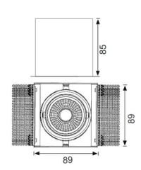 LD410 1'li Çerçevesiz LED Spot (3000K)
