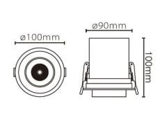 LD502 Hareketli S.A LED Spot (3000K)