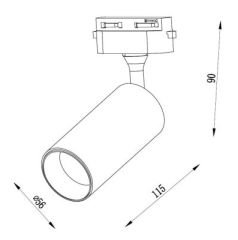 JR658 Monofaze Soketli Ray Spot