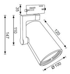 JR655 Monofaze Soketli Par30 Ray Spot