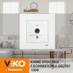 Viko Karre Uydu Prizi F Konektörlü Sonlu (Çerçeve Dahil)
