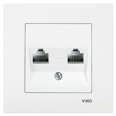 Viko Karre İkili Data İnternet Prizi (rj45 cat5e) (Çerçeve Dahil)