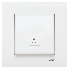Viko Karre Işıklı Light Anahtarı (Çerçeve Dahil)