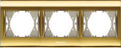 Viko Thea Blu Gold Renk Üçlü Çerçeve