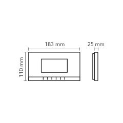 4.3″ Görüntülü Diafon Bus Plus (Mekanik Butonlu) SİYAH 001181