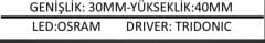 Sıva Üstü Mercekli Linear