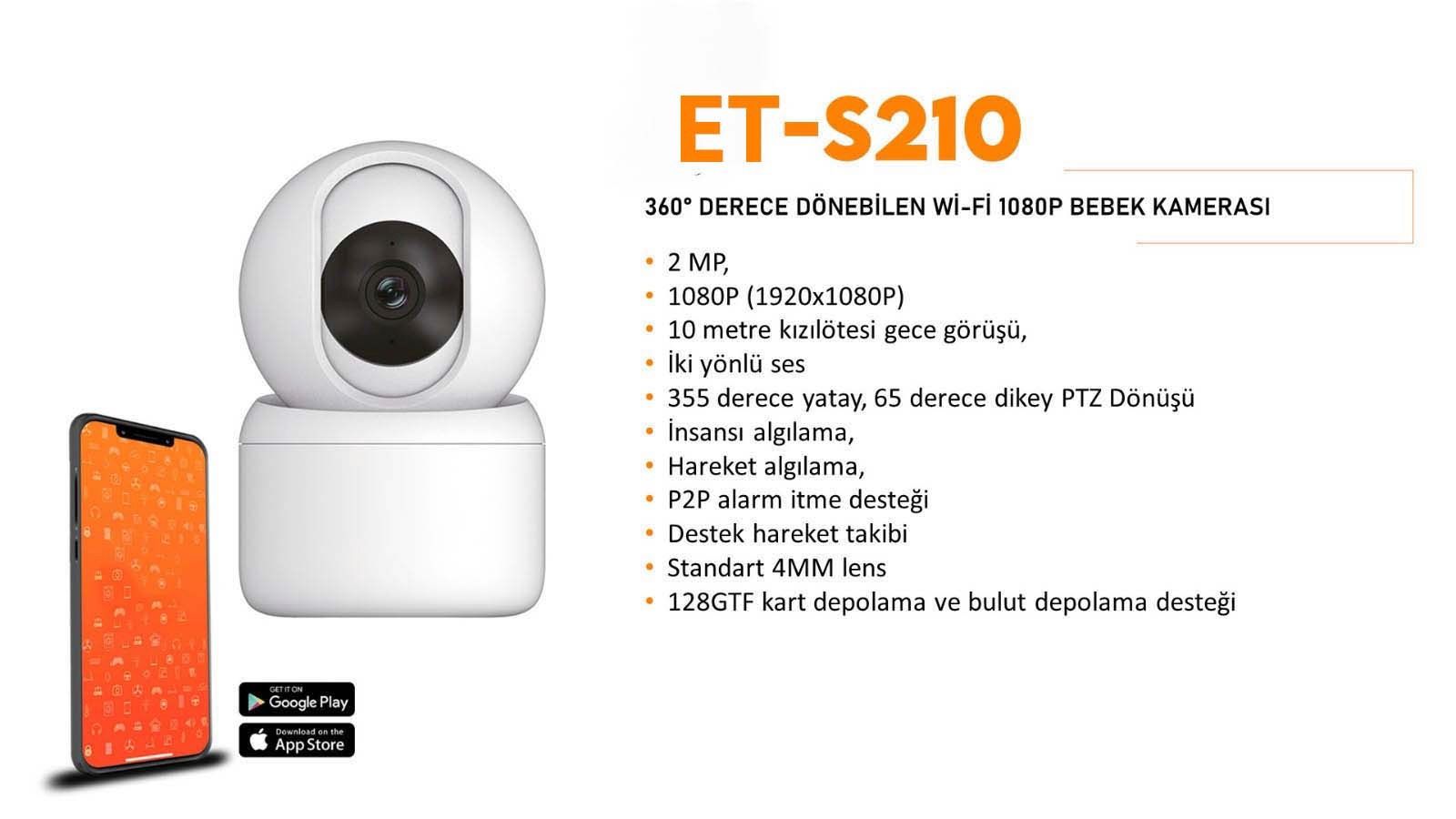 360 DERECE DÖNEBILEN Wi-Fi 1080P BEBEK KAMERASI