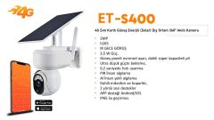 4G Sim Kartli Günes Enerjili (Solar) Dis Ortam 360° Akill Kamera