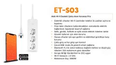 Akıll Wi-fi Destekli Çoklu Akım Korumali Priz